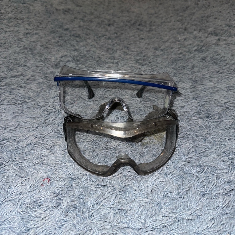 Protective Safety Glasses Set - Clear and Black